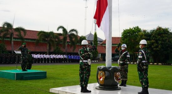 Korem 064/MY Laksanakan Upacara 17 an Bulan Mei 2022