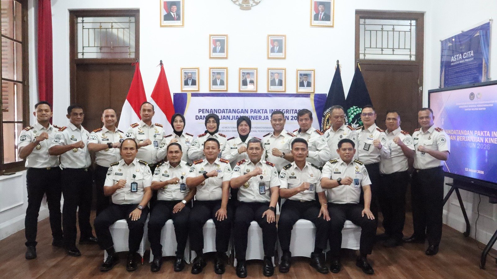 Lapas Perempuan Kelas IIA Tangerang Teguhkan Komitmen Kinerja Melalui Penandatanganan Perjanjian Kinerja di Kanwil Ditjenpas Banten