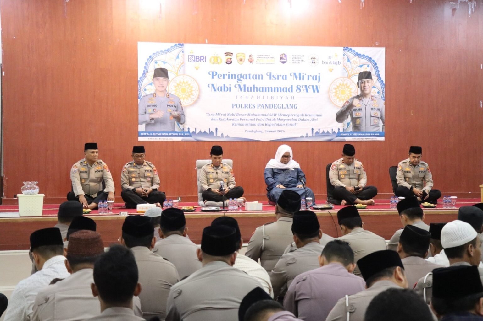 Kapolres Pandeglang Pimpin Pengajian Isra Mi’raj 1447 H, Tekankan Integritas dan Keteladanan Nabi Muhammad SAW