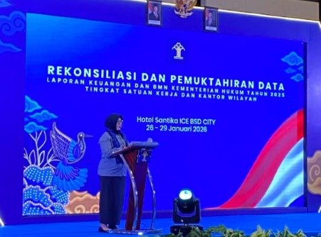 Kemenkum Malut Ikuti Rekonsiliasi dan Pemutakhiran Data Laporan Keuangan dan BMN