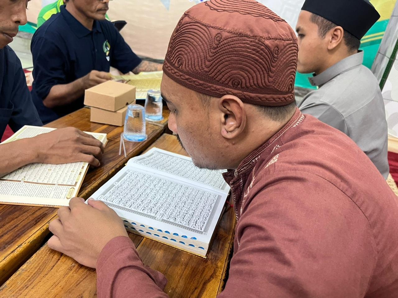 Semarak Ramadhan, 25 Warga Binaan Lapas Purwokerto Laksanakan Tadarus Al-Qur’an di Masjid At-Taubah
