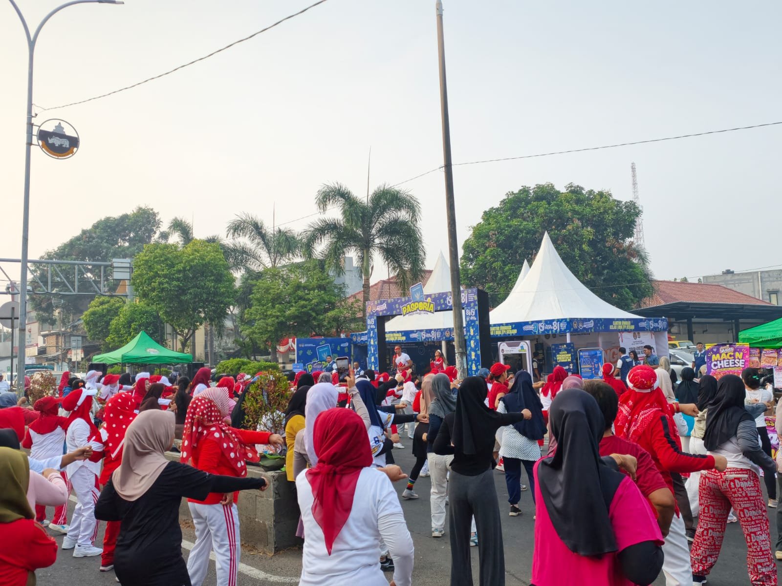 Semarak HUT ke-81 RI dan HUT ke-19 Kota Serang, Pasporia Hadir di Car Free Day
