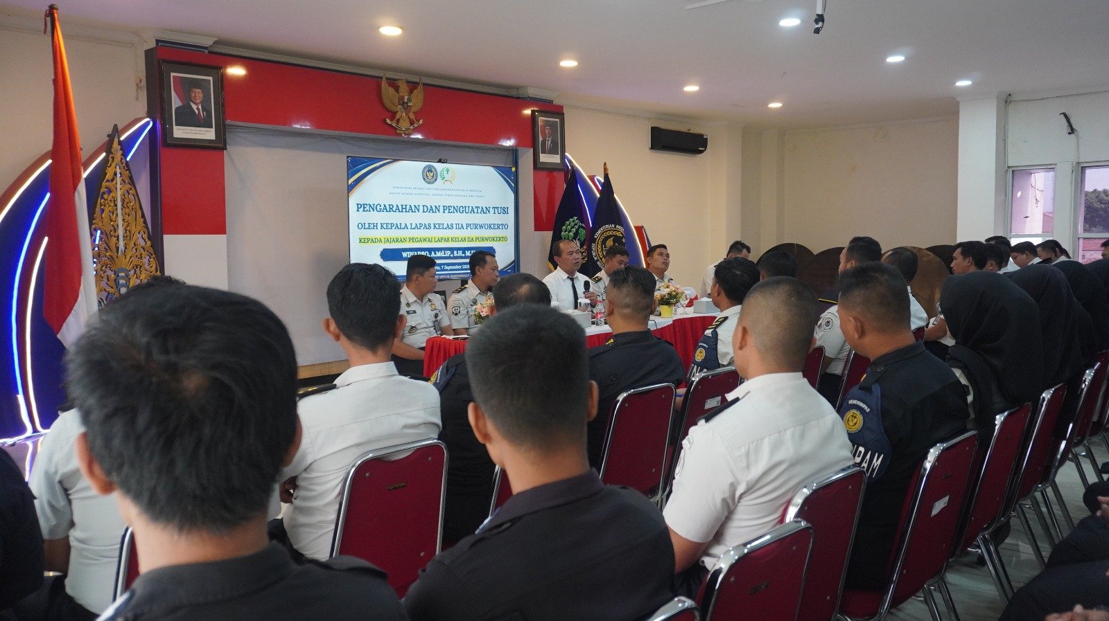 Tingkatkan Kinerja dan Disiplin, Kalapas Purwokerto Ajak Jajaran Perkuat Komitmen Bersama
